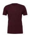 Heren T-shirt Bella Triblend Crew Neck 3413 Maroon Triblend